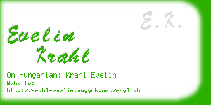 evelin krahl business card